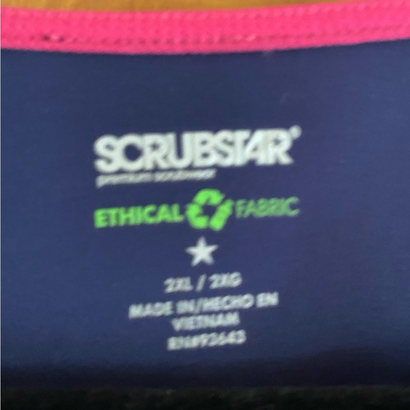 Scrubstar scrub/warm up jacket. Indigo. Size 2XL. - Picture 2 of 7